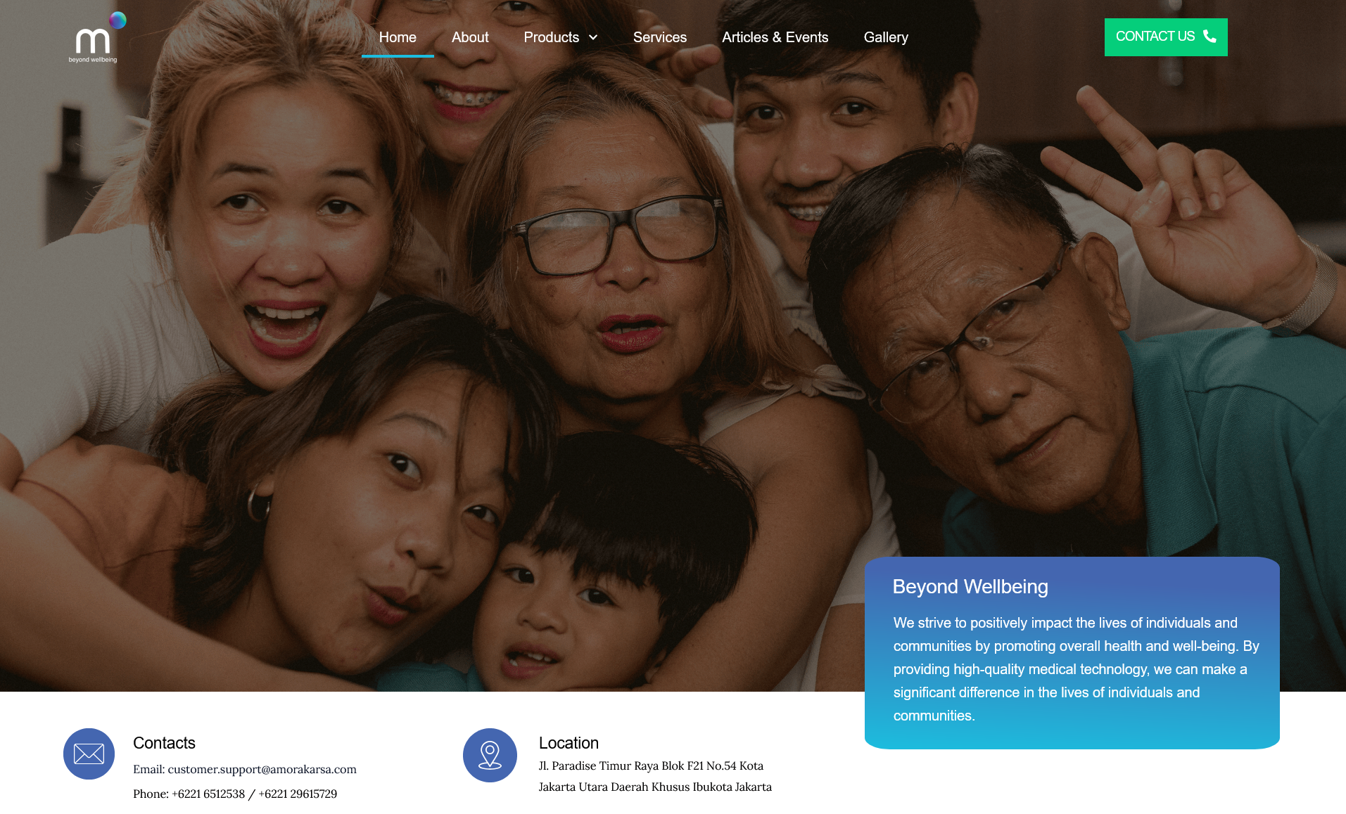 Web company with a focus on the development of a website for a company.